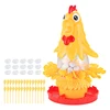 Funny Hen Laying Eggs Hair Pulling board Game Stick Family Gathering Interactive Tabletop Game Egg Drop Toys for party gift kids 2
