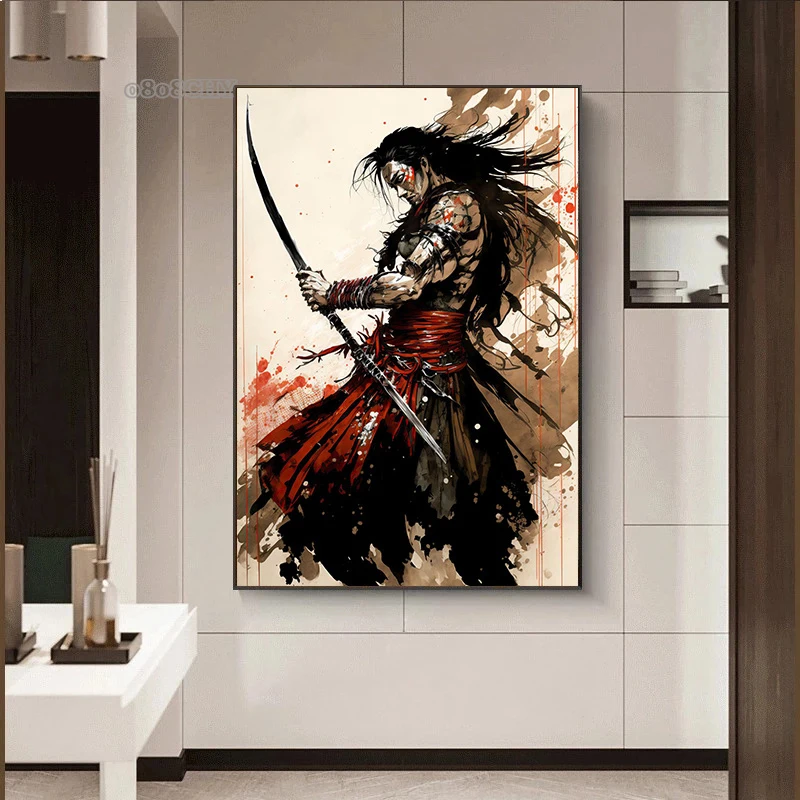 Wall Art Print Samurai Warrior, Gifts & Merchandise