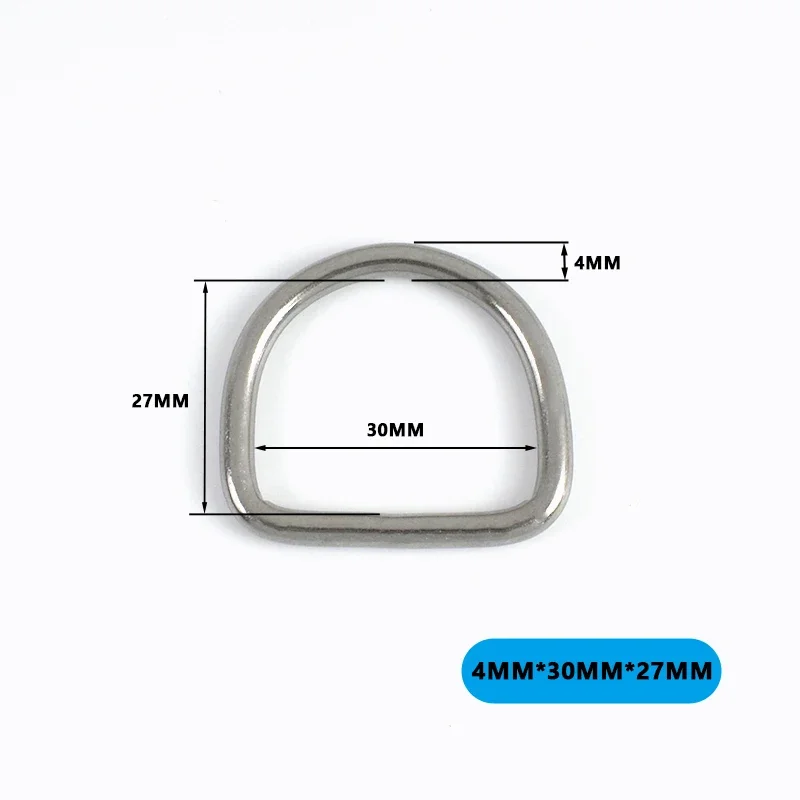 4/5/10Pcs 304 Stainless Steel D-Ring Buckles for Backpack Straps Webbing Belts Pet Dog Collars DIY Bags Hardware Accessories