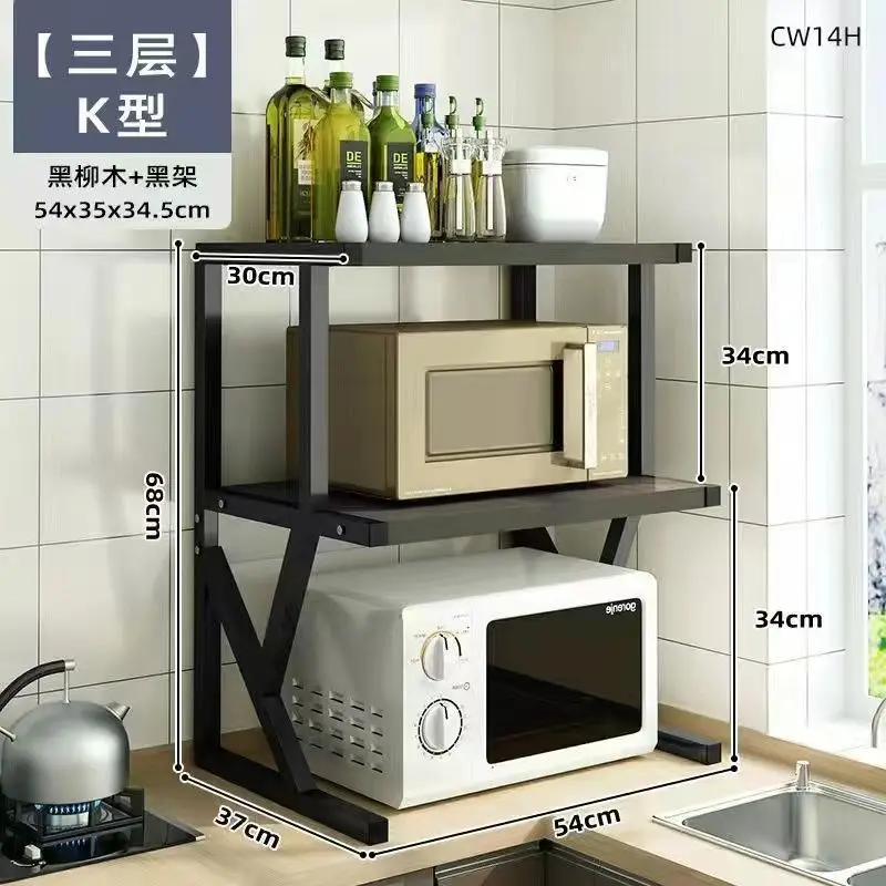 Supporti scaffalature da cucina scaffale per microonde scaffale per la  conservazione della casa a tre strati ripiano per forno da tavolo scaffale  per condimenti - AliExpress