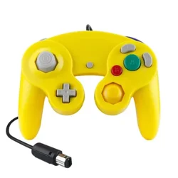 Enhanced GameCube Wired Controller with Single - Button Joystick (Yellow)