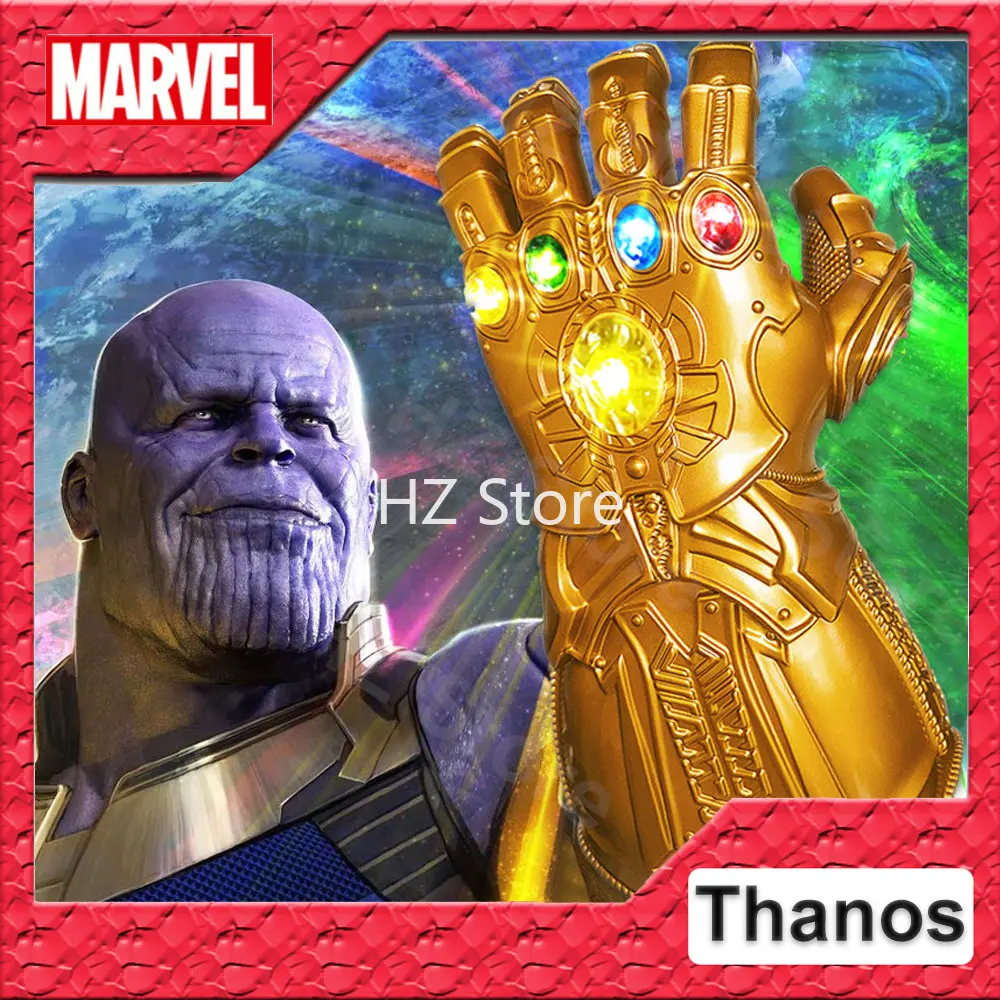 Avengers Marvel Thanos guanto con pietre preziose, Infinity Gauntlet, Iron  Man, Superhero guanti Cosplay per bambini, regalo di compleanno uomo -  AliExpress