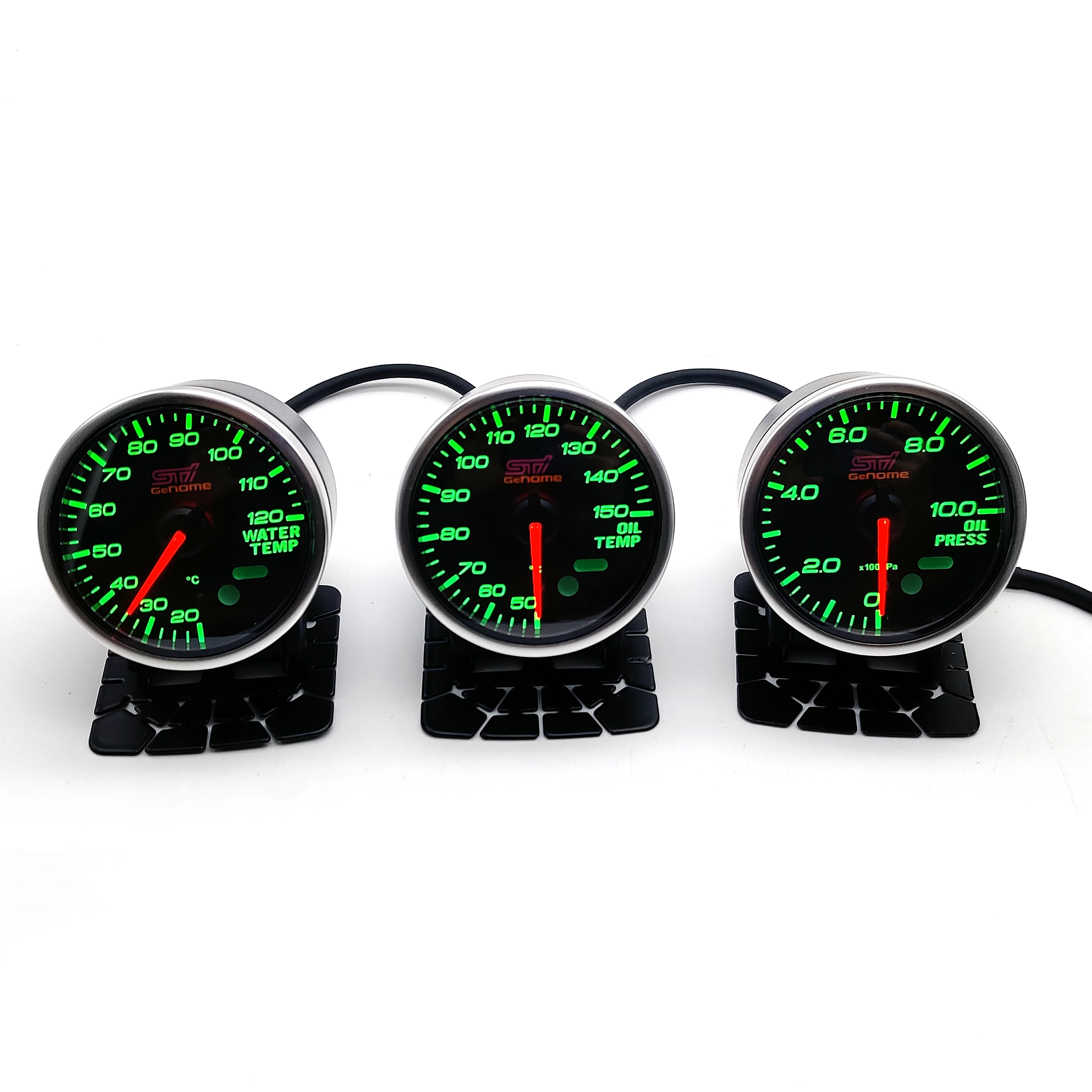 ゲノム-sti水温オイルプレスゲージ、油圧計、wrx、brz、ej255