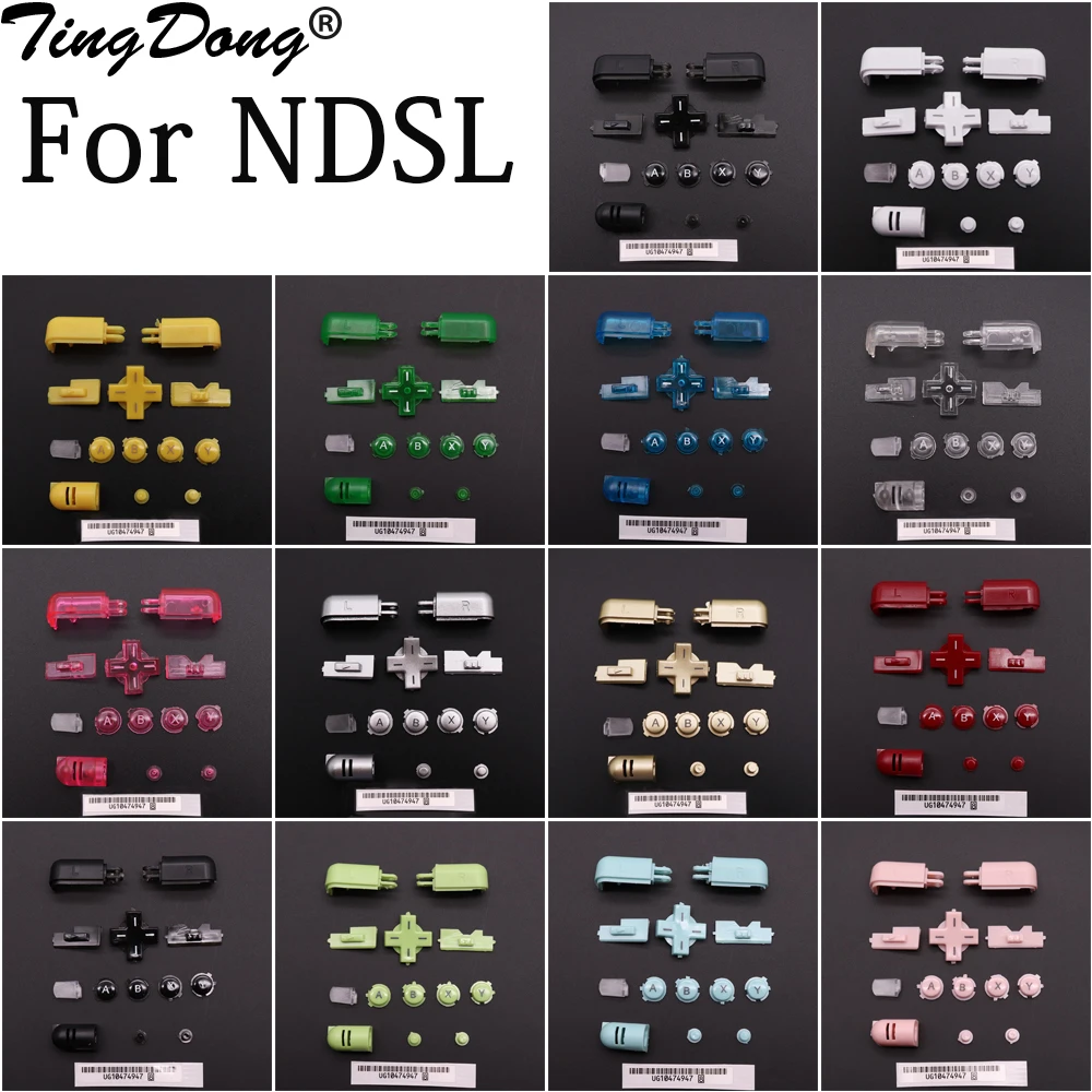 Set Di Pulsanti Completi Di Ricambio Per Console Nds Lite Power On Off Key Abxy L R D Pad Cross Per Ndsl