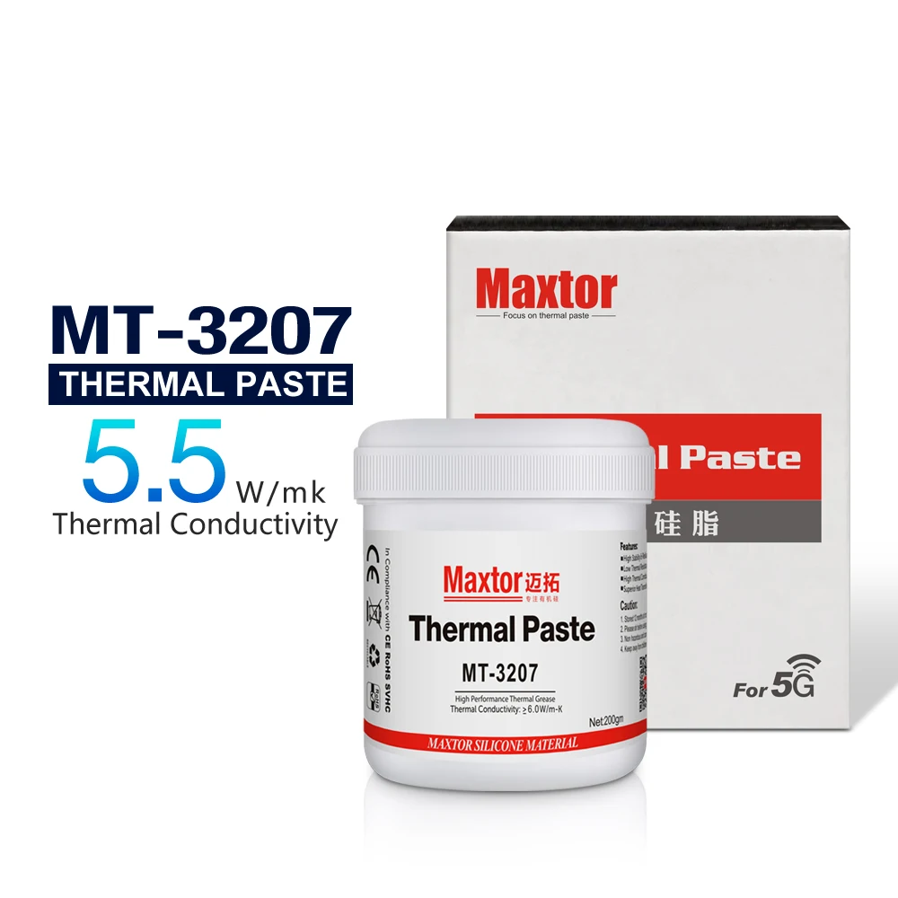 Pasta Térmica Maxtor Mtp8301c 200g mk para pc Cpu Gpu Ps4 Computador 5g Mcu Refrigerador Ventilador Dissipador de Calor - Imagem 4