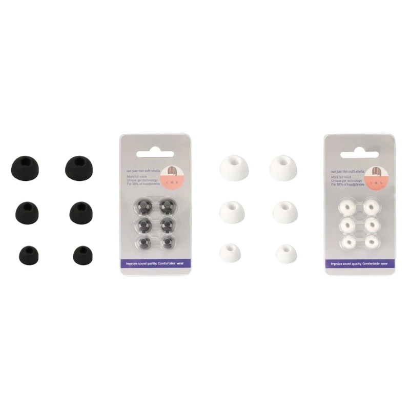 Custodia Per Auricolari In Silicone Da 3 Paia Per Tune 230Nc Copri Tappi Anti-Smarrimento Per Auricolari