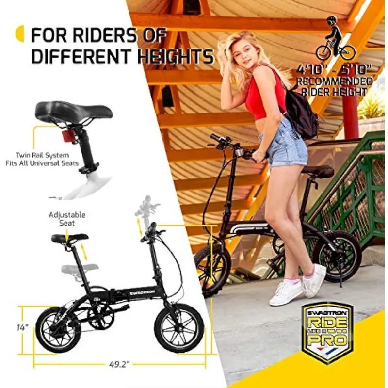 Electric Bicycle Swagcycle Speed Swagtron Swagcycle EB-5