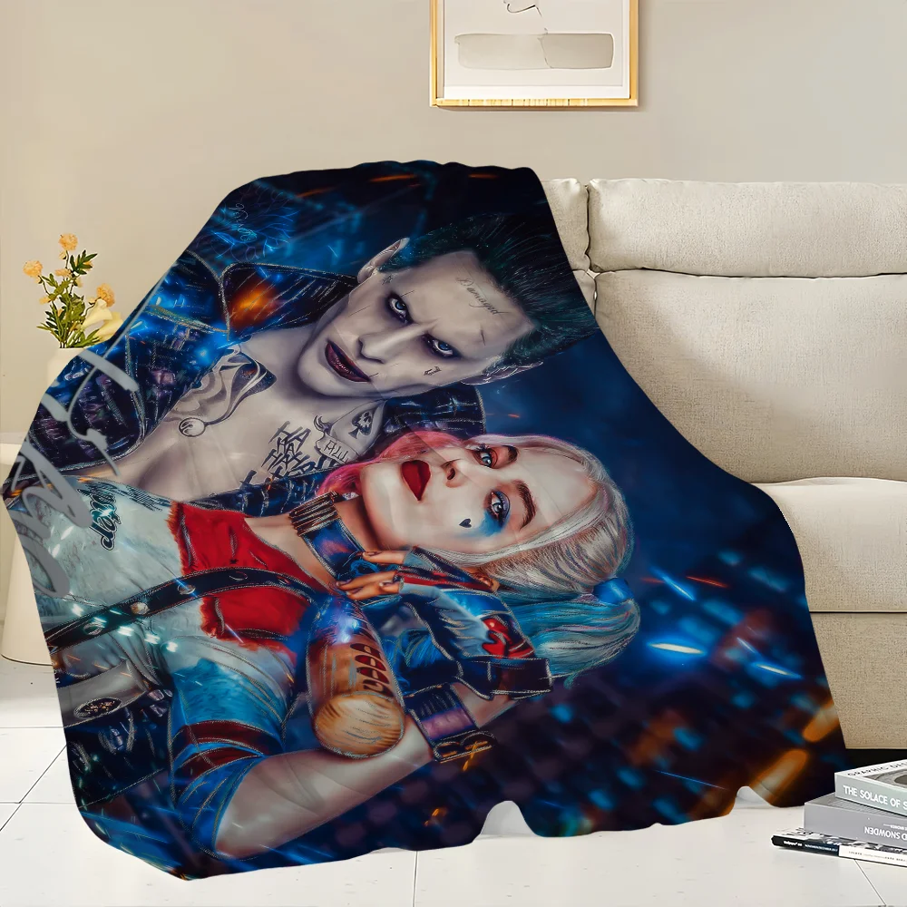 COOL H-Harley Q-Quinn Printed comfortable and soft sofa, living room bed, bedroom blanket suitable for travel and gifts 3