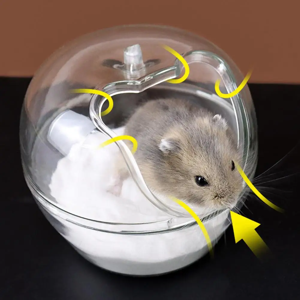 Mini Hamster Cage Cleaning Toilet Reusable Rodent Bathtub Hamster