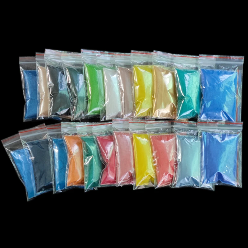 128Color Mineral Metallic Luster Mica Powder For Soap Candle Epoxy Resin Paint Colorant Dye Cosmetic Eyeshadow Pearl Dust