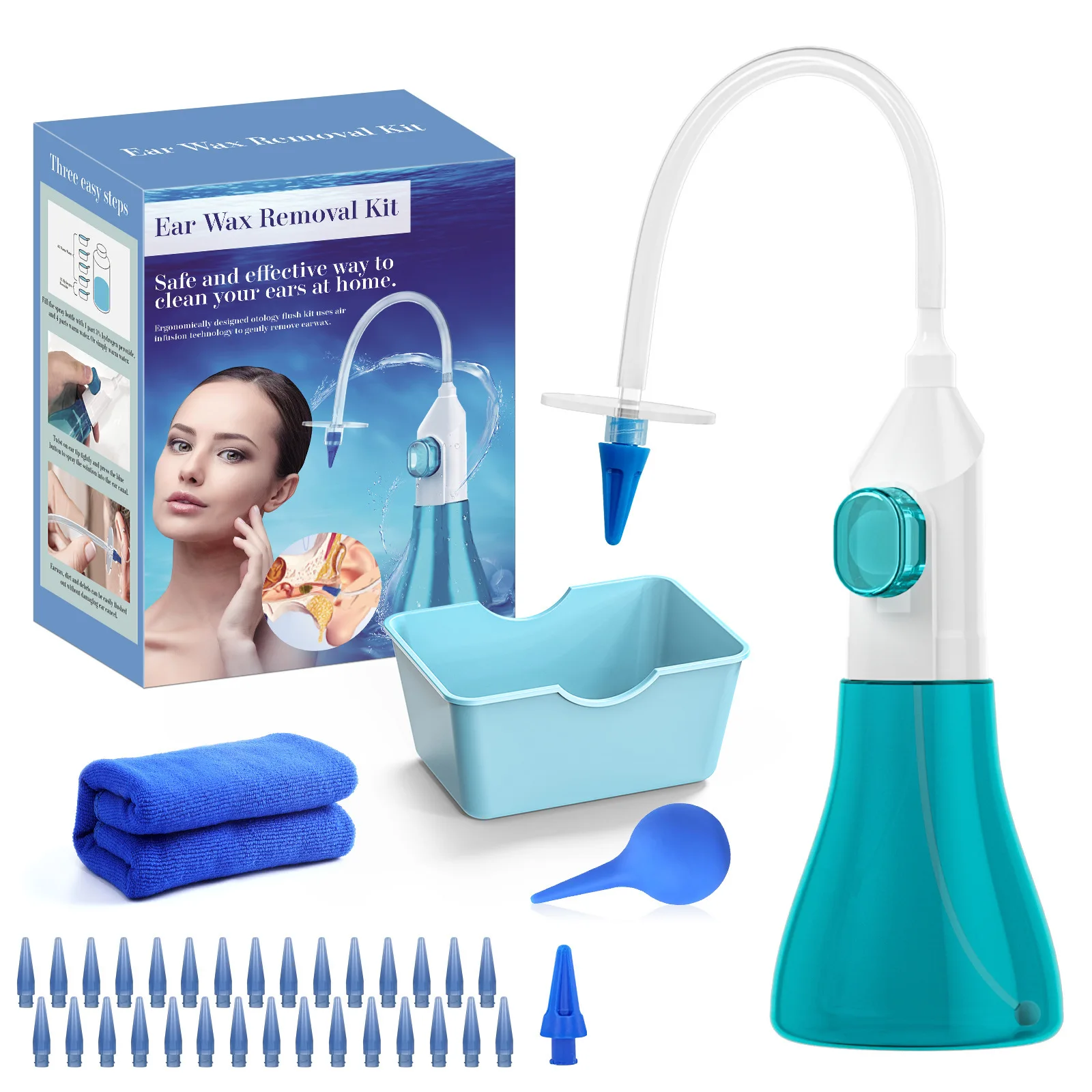 Ear Wax Removal Tool Irrigation Flushing System For Ear Cleaning_voghion.com