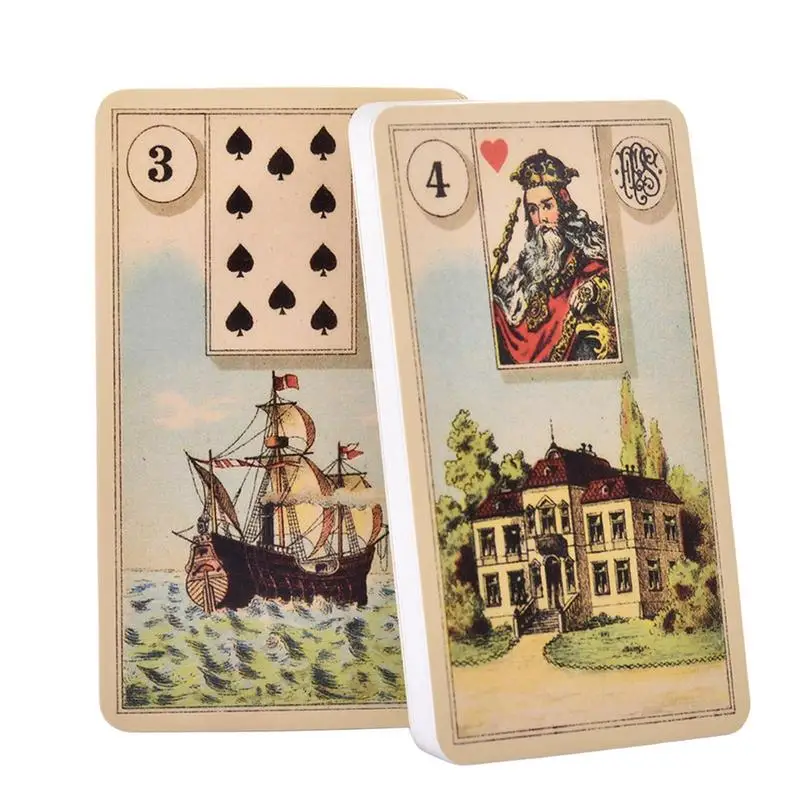 Grand Tableau Lenormand Tarot Divination Tools Oracle Card 36pcs Party Board Game Fortune Telling