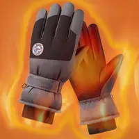 Ski Gloves Warm Cold Winter Thickened Padded Men Women Outdoor Windproof Splashproof Cycling Bicycle Anti-slip Touch Screen 2