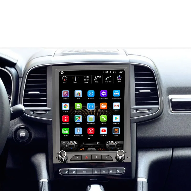  Radio de coche Android pantalla estilo Tesla para Renault Koleos Megane