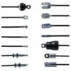 Gym Machine Cable Ball Stopper Replacement Wire Rope Cable Clip Clamp Exercise Metal Limit Ball Hollow Screw Terminals Gasket 1
