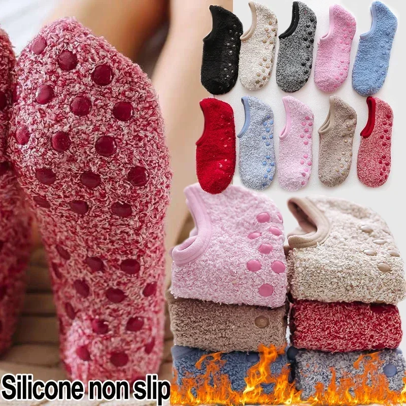 Chaussons-chaussettes ZYZX – Design Chien Mignon, Semelle Antidérapante – Chauds Et Doux Pour La Maison