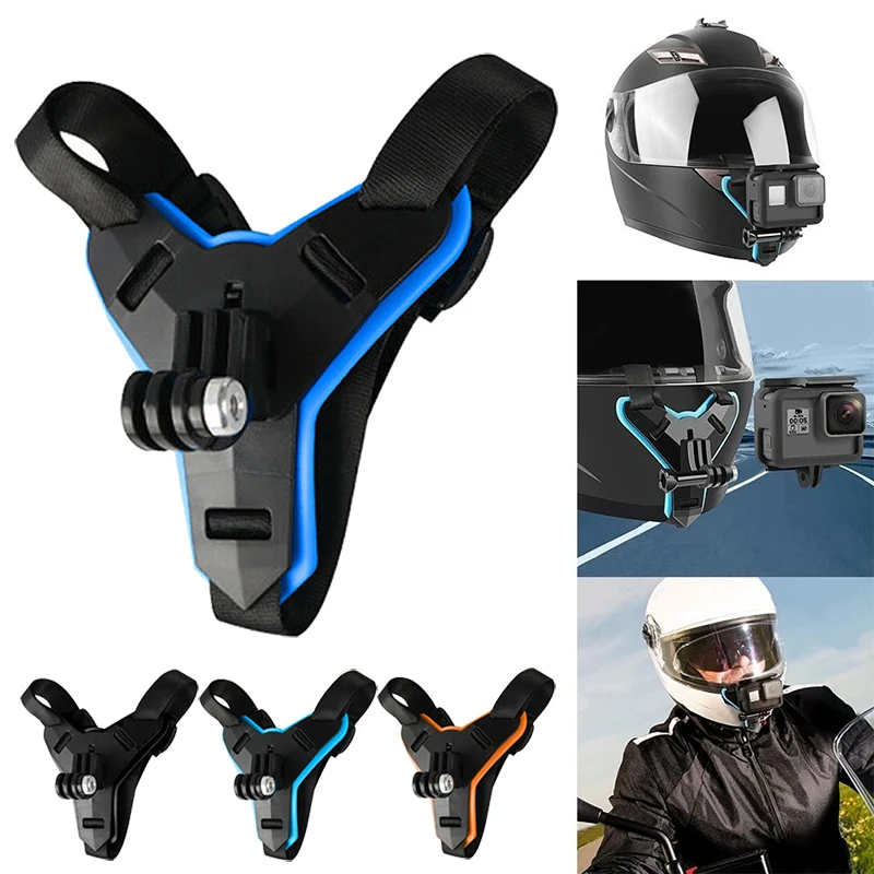 Casque de moto Chin Support de support pour Gopro Hero 5/6/7 Action Sports  Caméra Full Face Holder Moto Caméra Accessoire