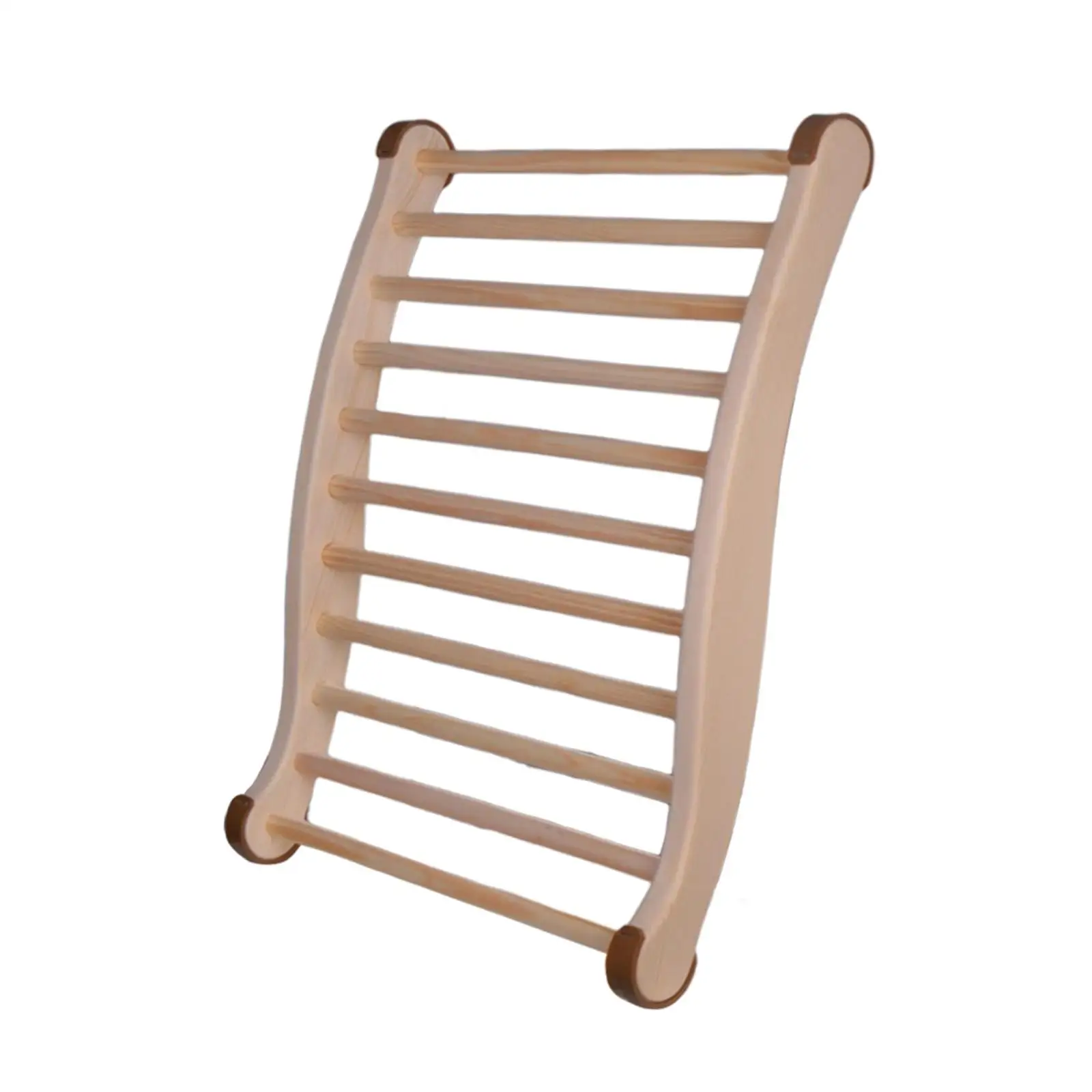 Sauna Backrest Fully Assembled Ergonomic Non Slip Comfortable Sauna Chair with Back Support Curved Cushion for Sauna Barrel