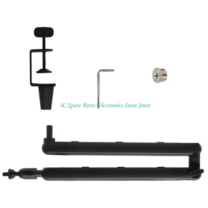 SZ Studio Grade Aluminum 붐 마이크 스탠드가 낮은 높이 설계를위한 명확한 라이브 스트리밍을위한 쉐이크 증거 클램프 마운트.