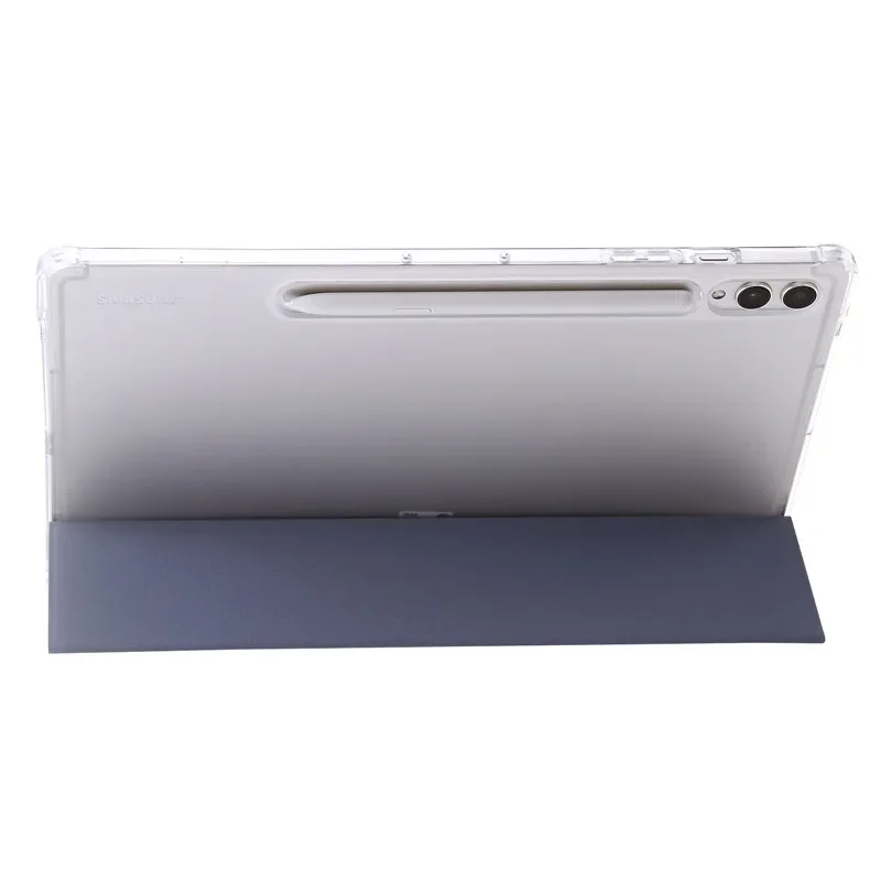 Shell Inteligente Magnético para Samsung Tab Tampa Traseira Clara Suporte de Caneta Suporte Flip s9 fe Plus 124 - Imagem 3