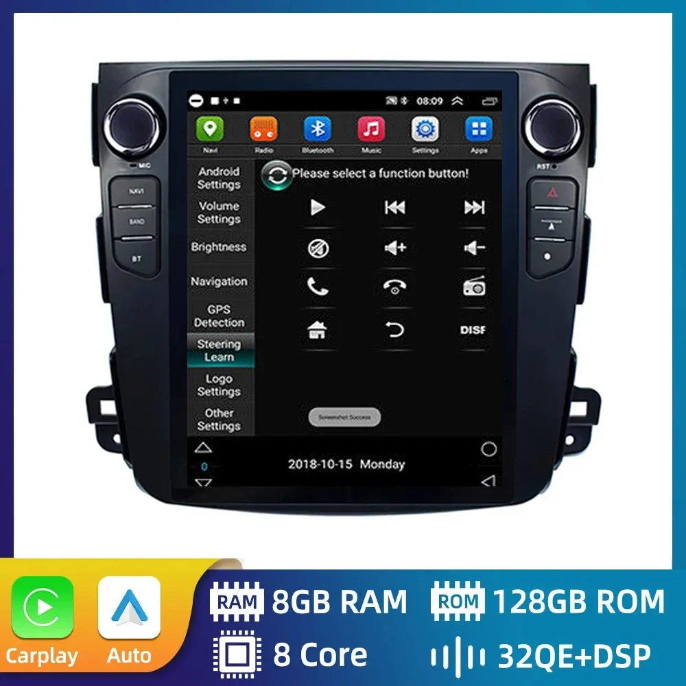 

Автомагнитола 2 Din на Android 2005 с вертикальным экраном для Mitsubishi Outlander Xl 2 2009-2010 2011