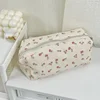 Cute Multifunctional Floral Pen Bag Student Cartoon Stationery Bag Large Capacity Pencil Case Stationery Organizer School Office 1