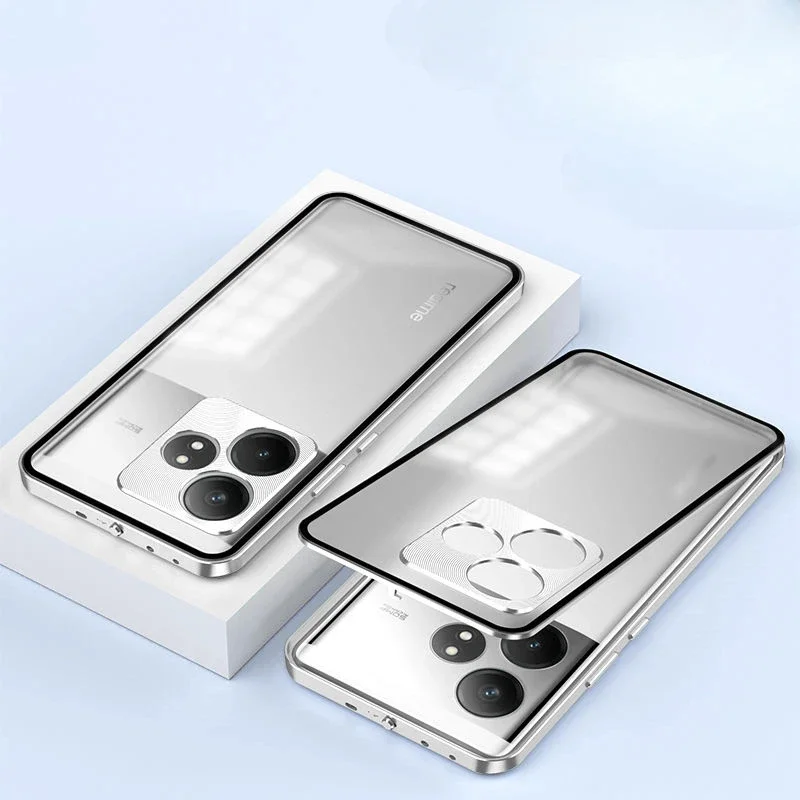 Aluminium Alloy Metal Frame Shockproof Clear Back Case
