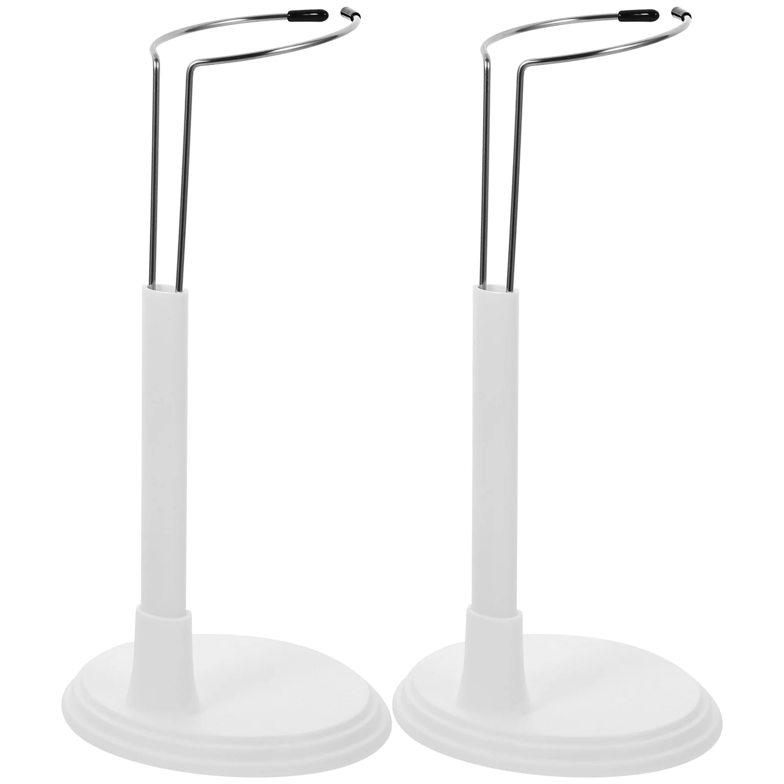 

2Pcs Stand Support Stand Display Bracket Holder Frame Rack for Home Store ( White Rack for 25cm )