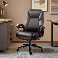 Heavy Duty Office Chair 500lbs, Big and Tall Office Chair for Heavy People, Adjustable Ergonomic Lumbar Support 1
