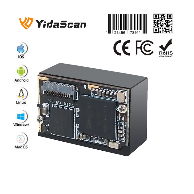 Módulo Pequeno 1d 2d do Varredor do Código de Barras do Oem de Yidascan Es20 Es22 qr Leitor de Código de Barras Motor de Varredura Usb Tudo em um na Tabuleta Móvel Pda - Imagem 3
