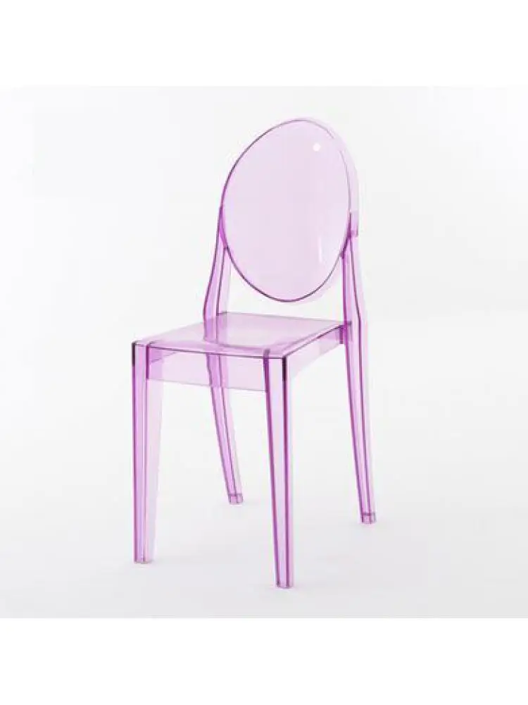 European Creative Transparent Chair Acrylic Chair Personality Modern Devil Chair Ghost Chair Net Red Hotel Plastic Dining Chair