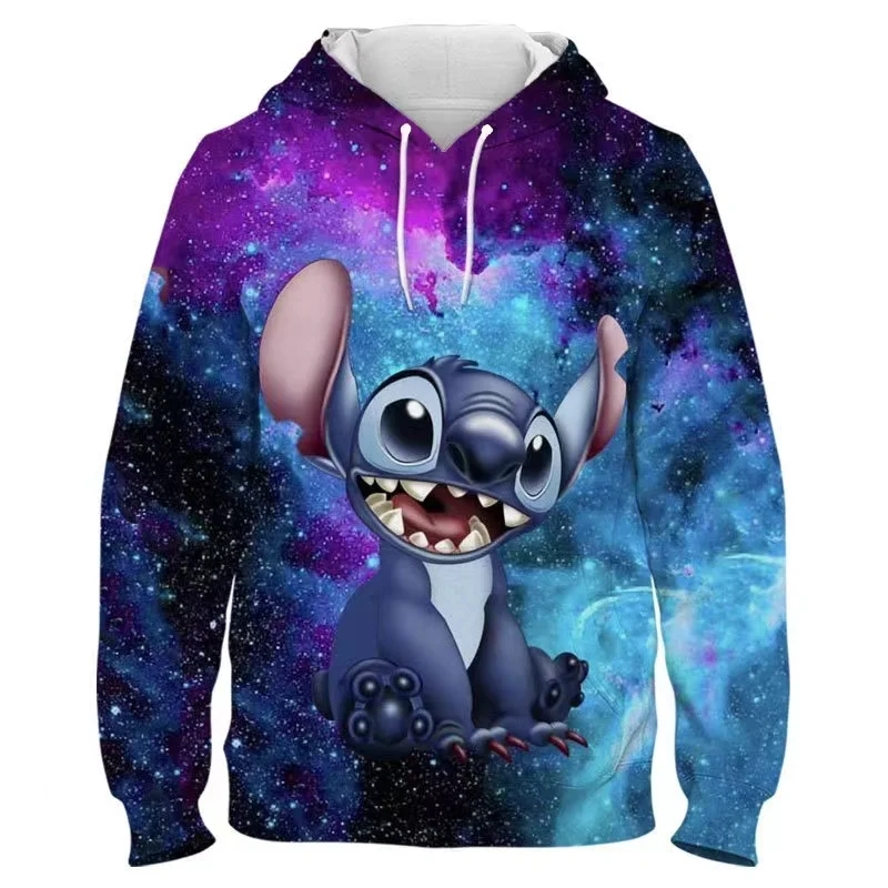 thumbnail image 1 of Sudadera con capucha para hombre, otoño e invierno, nueva, 2024, con estampado 3D de Disney Stitch, estilo casual, moda callejera, sudaderas con capucha para hombre, 1 of 4