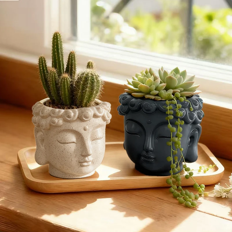 Creative Buddha Statue Flowerpot 2