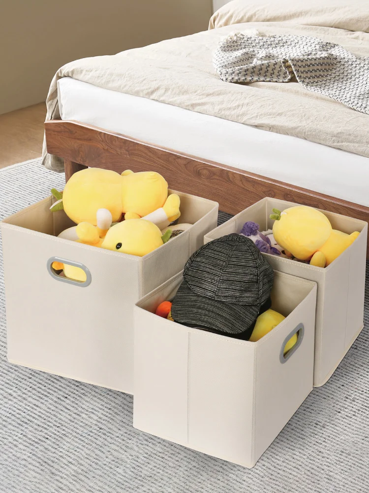 Square Grid Storage Box Home Dormitory Stackable Storage Bin Bookcase Storage Box Toy Miscellaneous Item Organizer Basket - 5