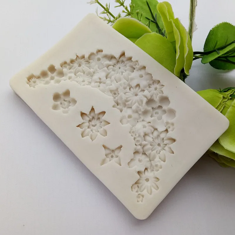 

Flowers Chocolate Mold Cake Decorating Liquid Silicone Molds DIY Fondant Soap Mold Baking Tools SQ1810