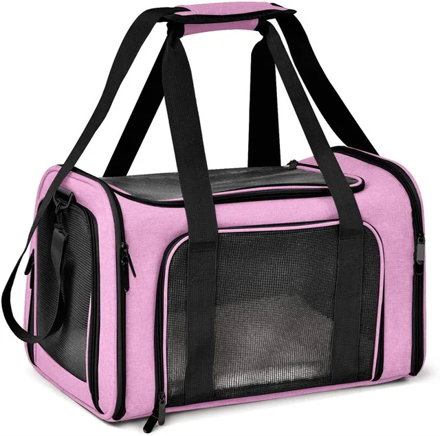 Cat Bag Large Capacity Outing Handbag Portable Bag cannot be expanded Pet Bag Crossbody Breathable Cat Cage Dog Backpack 3