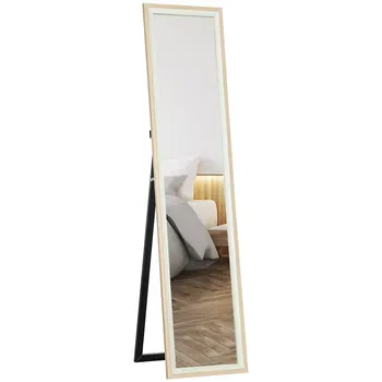 Specchio Homcom a figura intera 157X37 cm con cornice in MDF 1