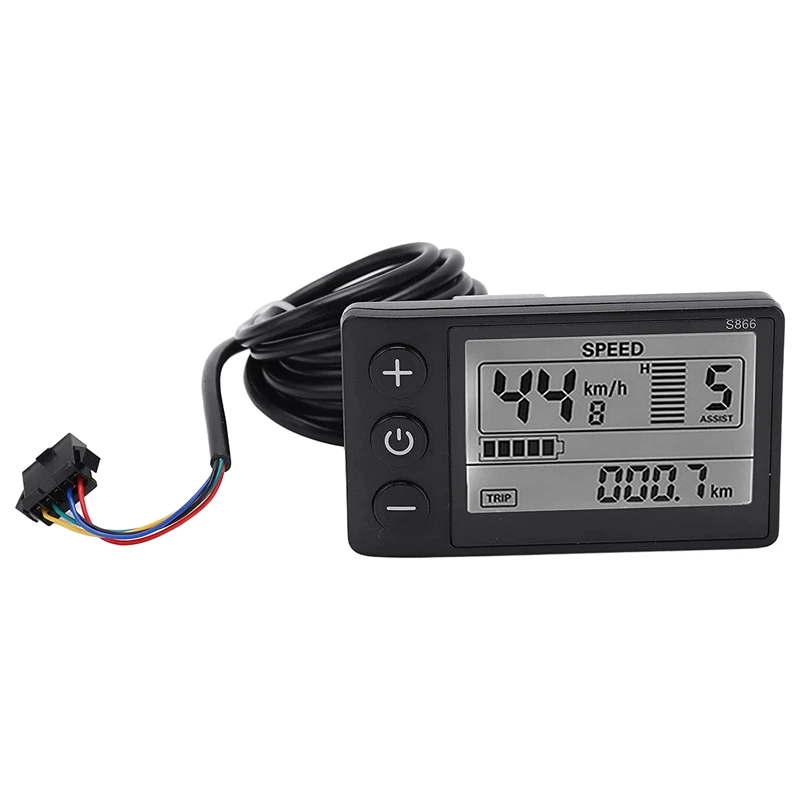 Display Lcd Per Bici Elettrica, Display Lcd S866 Spina Sm Display Lcd Per Bici Elettrica Pannello Display Lcd Impermeabile Ip65