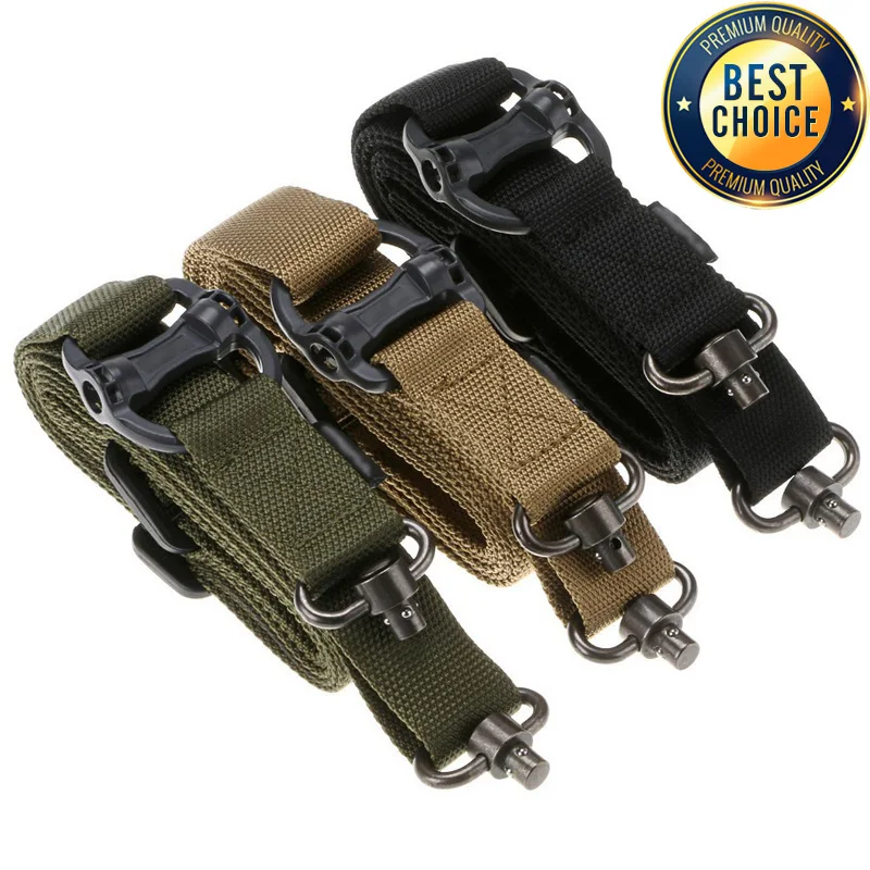 Ajustável MS4 Rifle Sling Gun, QD Metal Strap Swivel, Nylon tático, 2 Pontos Arma, Multi Mission Release, Airsoft Hunting Acesso