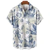 2024 Summer Compass Graphic Men Hawaiian Shirt 3d Print Shirts For Men Vintage Plus Size Hawaiian Shirts Beach Retro Camisa Tops 1