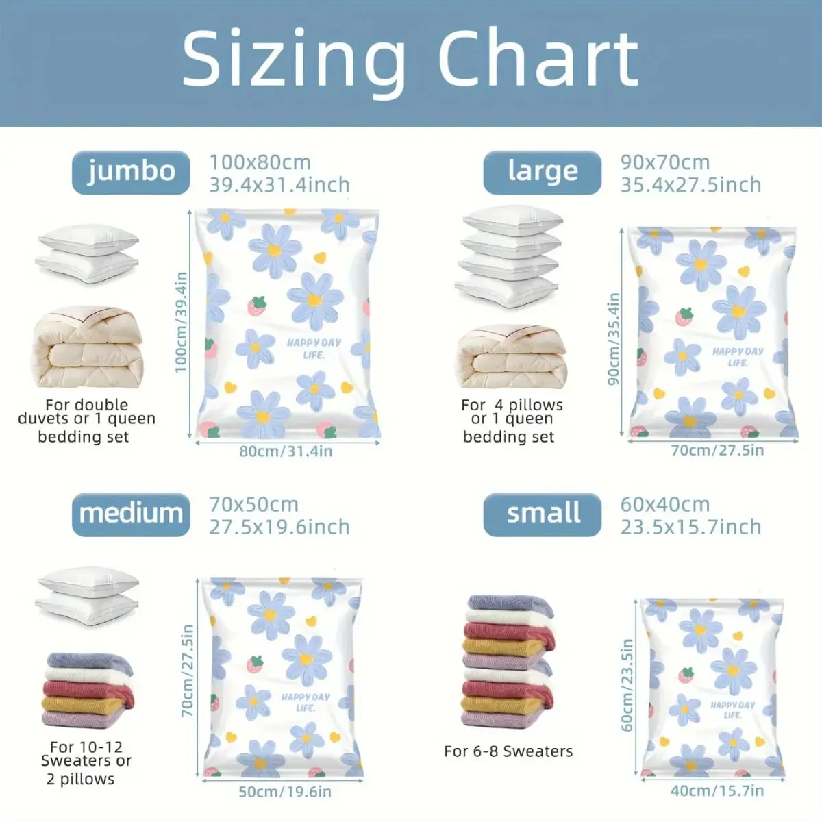 Vacuum Storage Bags More Space Saving For Comforters Clothes Pillow Bedding Blanket Cleaner Bag Closet For Garden Tool Home 2