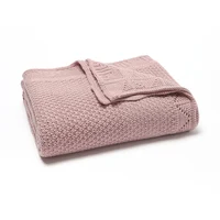 Baby Blankets Knitted Newborn Swaddle Wrap Crib Quilt Super Soft Toddler Infantil Stroller Sofa Bedding Sleeping Covers 100*80cm 3
