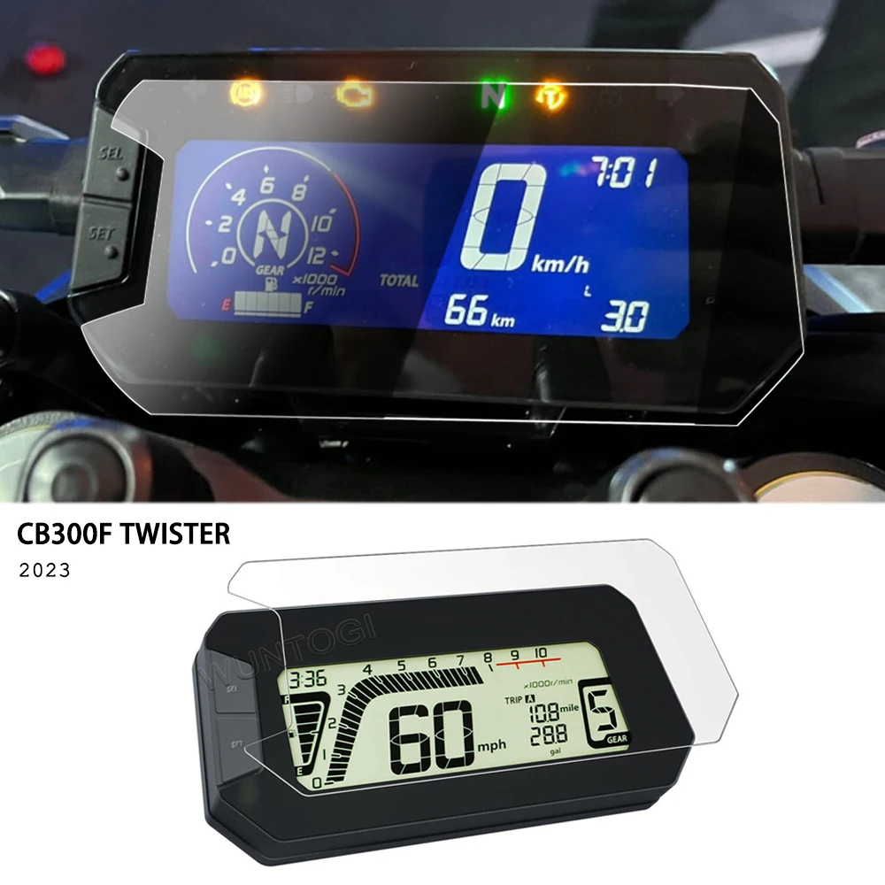 2023 CB300F Twister New Motorcycle Accessories Scratch Cluster Screen Dashboard Protection Instrument Film For Honda CRF 300F