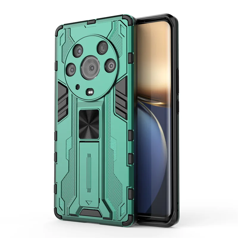 Shockproof Armor Case with Magnetic Holder - Durable Hard PC Phone Cover