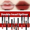Double Head Lipliner Lip Brush Lipstick Two In One Outline The Lip Shape Plump Lips Velvet Texture Korean Cosmetics Moisturizing 1