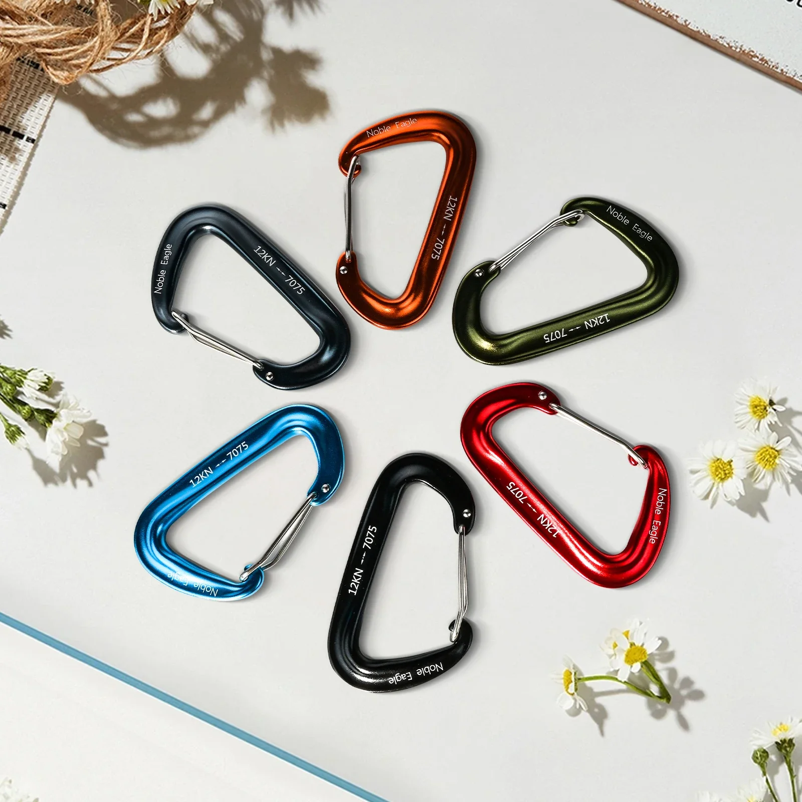 6PCS Lightweight Carabiners Clips 4