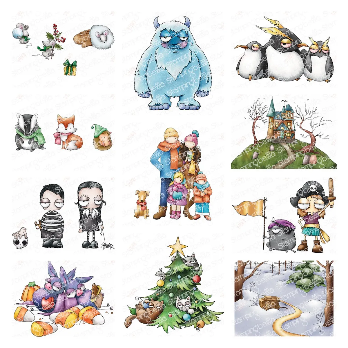 

Winter Woodland Animals Oddball Spooky Kids Spooky Sentiment Metal Cutting Dies Stamps Scrapbook Diary Greeting Card Decoration