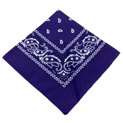 Vibrant Fashion Bandana for Men & Women - Hip Hop, Cycling, and Festive Accessory (Purple)