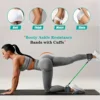 5-piece universal ankle resistance strap set with adjustable shoulder strap, used for strength training, yoga, and fitness - a m 5