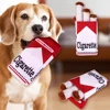Funny Cigarettes Dog Toy Imitation Cigar Chew Toy Interactive Plush Dog Chew Toy Funny Stuffed Dog Toys Novelty for Chewing 4